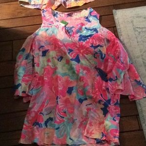 Lilly pulitzer Benicia tunic dress playa hermosa L
